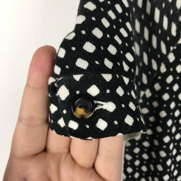 J.Crew Collection Deep Navy Dress Polka Dot Size Small - Picture 6 of 8